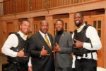 Xi Eta Advisor Brother Burris with Brothers Pickett, Middleton, and Brown
