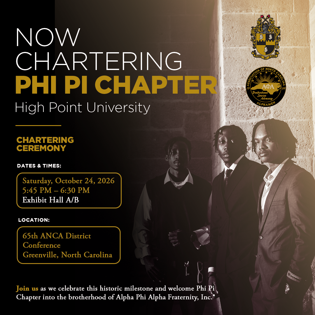 High Point University Chartering Ceremony Flyer